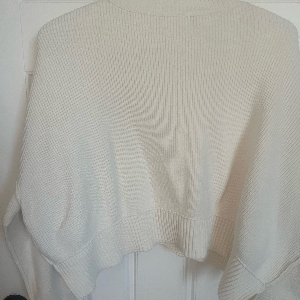Free People Women's Cream Crew Neck Sweater - Picture 8 of 13